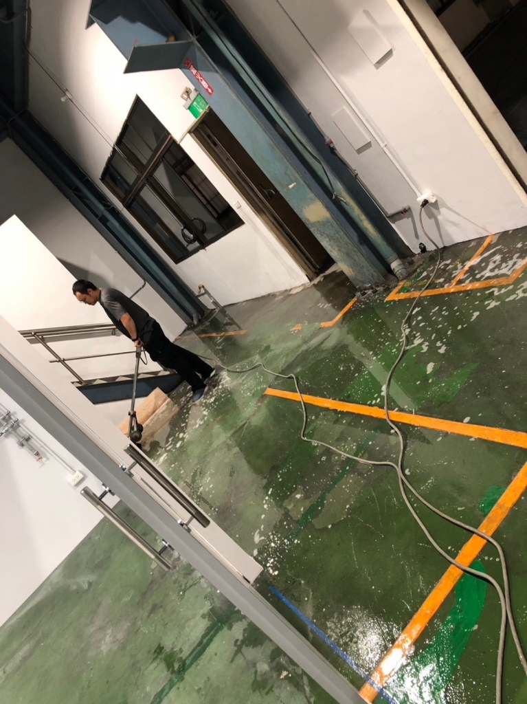 台中烏日廠房清洗地板